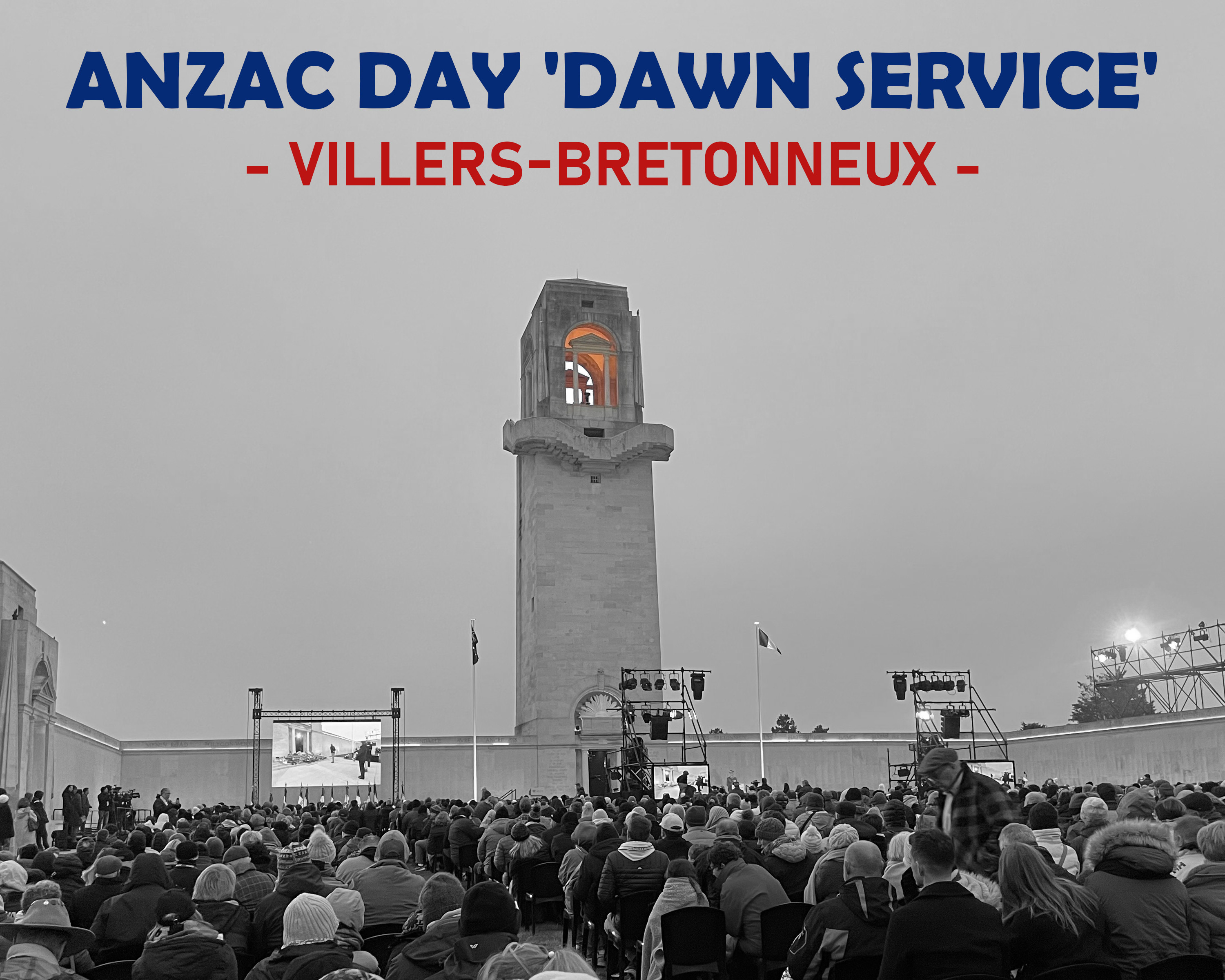 Anzac Day Dawn Service at Villers-Bretonneux 25 April 2026